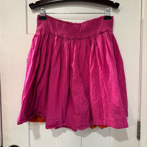 Gap skirt reversible pink and orange mini skirt size M N1.2 - Picture 5 of 11